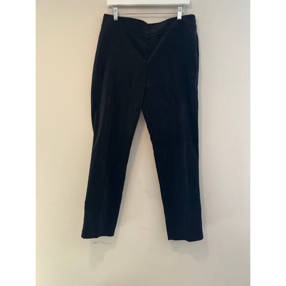 Talbots Other - NWOT Talbots Chatham Dress Pants Black Velvet Side Zip Size 10 SG